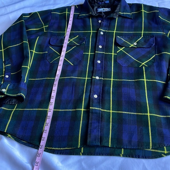 Vintage GFC Trading Co Blackwatch Plaid Cottage Cabincore Button Down - Picture 9 of 10
